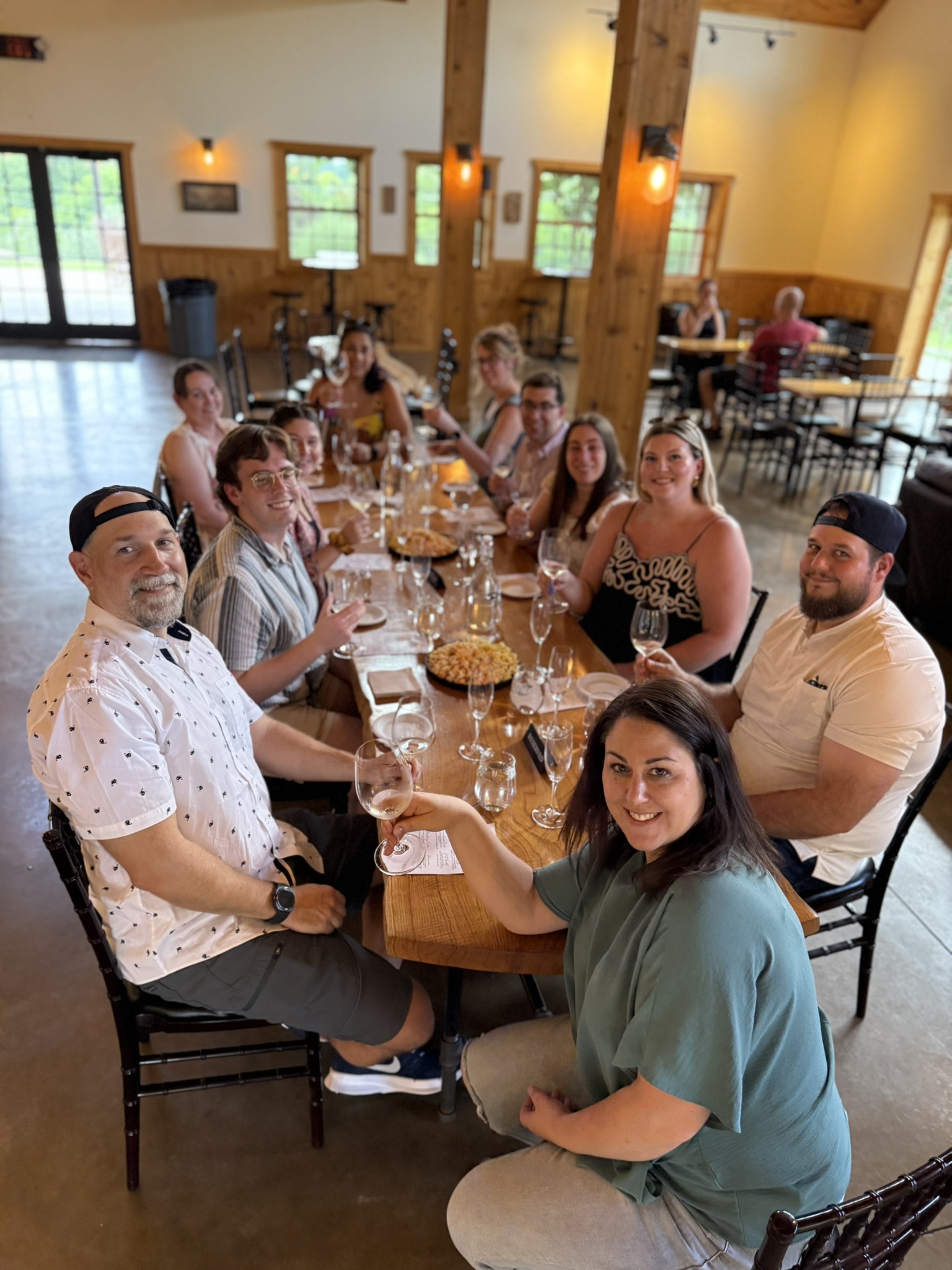 Guests enjoying Vino Virginia wine experience in Middleburg